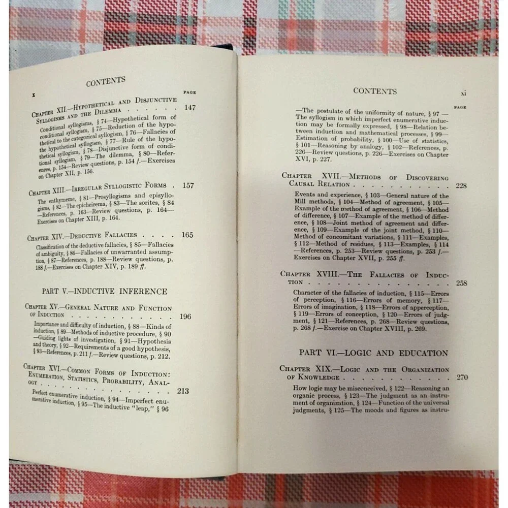 1909 Elementary Logic William J Taylor Charles Scribner's Sons Antique Book Fair